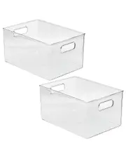 Sorbus Plastic Storage Organizer Container Bins With Hand