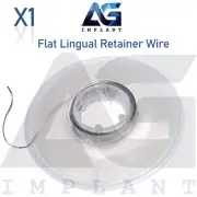 Flat Lingual Retainer Wire Roll Spool Strand Stainless Steel Orthodontic Dental