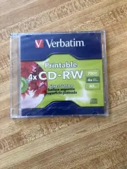 Printable 4x Cd-rw sealed 1 disc Verbatim