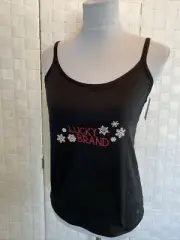 Lucky Brand Women Sz Medium Snowflake Built-in Bra Size Medium Strappy Camisole