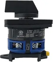 KAVJU LW28 YMW26 LW26-32/1DIN Rail Mounted Changeover Rotary Cam Switch 690V 32A 1 Pole Selector Silver Contact Control Motor(Customize)
