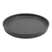 G.E.T. INF216 Infuse Stone Grey Melamine 12" dia. Edge Rim Plate - 8 Each