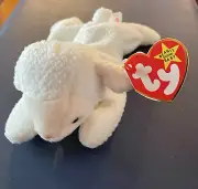 TY Beanie Baby - FLEECE the Lamb PVC Pellets Rare 1996...”7.5” MWMT. Tag Error