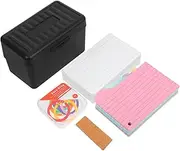 OFFSCH Card Binder Business Supplies Flashcard Holder Note Card Box Office Storage