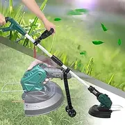 20V Garden Electric Lawn Mower Cordless Grass Trimmer String Cutter Pruning Tool with Battery Blade Charger Kit