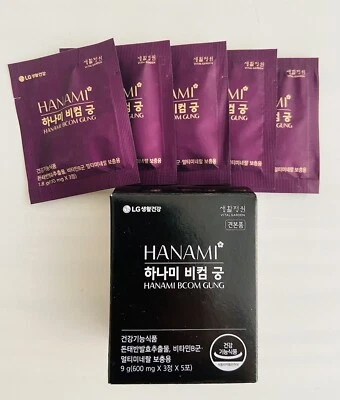 LG Vital garden Hanami Bcom Gung 600 MG X 3Ea X 5Bags/Package X 8 Packages/120Ea
