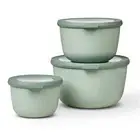 NEW MEPAL CIRQULA 3 PIECE ROUND STORAGE CONTAINER SET LARGE Food Pantry SAGE