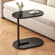 Coffee Table, Sofa Side, Bedside Table, Student Dormitory, Laptop Desk, Living Room, Bedroom, Balcony Table A80 (D Black)