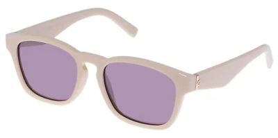 Le Specs Players Playa Ivory Square Sunglasses w/ Keyhole Bridge - LSU2329649