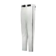 Youth Piped Change Up Baseball Pant White/Black XL