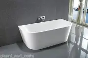 Bathroom Acrylic Free Standing Bath Tub 1300x715x580 Freestanding "Back to Wall"