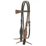 Circle Y Blooming Wild Browband Headstall Brown