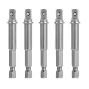 5Pcs Drill Socket Adapter Impact Drill Extension Bit Socket Adapter