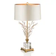 Crystal Branch Table Lamp LED Bedroom Bedside Decoration Hotel Desk Lights