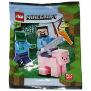 LEGO MINECRAFT STEVE ZOMBIE PIG 662101 FOILBAG - LIMITED EDITION RARE EXCLUSIVE