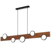 Telbix Lighting Bergen LED Pendant Light - Walnut