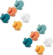 Gatuida 2sets Wall Mounted Phone Charging Rack Punch Storage Box with Unique Hooks for Organizing Cables Keys Accessories for Bedroom Bathroom Living Room Kitchen 5pcs*2