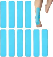 Athletic Tape Kinesiology - 10-Pieces Muscle Support Bands Elastic Precut Tapes - Sports Body Protection Strips For Youth, Adults, Athletes, Players, Workout Lovers