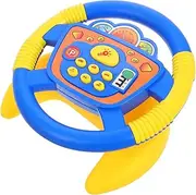 YARNOW Steering Wheel for Light and Music Rotating Educational Plaything for Car Seats and Strollers Interactive Simulation Driving Experience for Boys