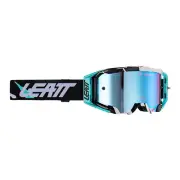 LEATT Velocity BULLETPROOF ANTI-FOG OTG MX Motorbike Goggles Mirror Blue