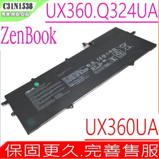 ASUS 電池-華碩電池 UX360,UX360U,UX360UA UX360UAK,Q324UA,C31N1538 C31PQCH,OB20-0208