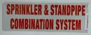 Sprinkler and Standpipe Combination System Sign(Aluminum Reflective-REF24-1027