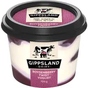 Gippsland Dairy Twist Yoghurt Boysenberry 700g