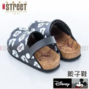 【街頭巷口 Street】迪士尼 Disney 親子鞋 小孩款 大頭米奇 舒適好穿 休閒勃肯包鞋 KRM453937BK