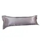 Premium Silk Pillowcase Case Body Pillow Protector Cover 48x120cm Gray