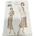 Vogue Patterns 9992 "Very Easy" Misses Jacket & Dress Sewing Pattern Sizes 14-1