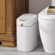 Rechargeable Bathroom Trash Can,Motion Sensor Trash Can Automatic Touchless,W...