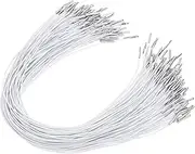 Angoily 100pcs Elastic Cord Mask Cord Hoodie Cord Braided Elastic for Hat Elastic Mask Cord Fastener Hat Elastic Loop Band Elasticated Elastic Loop Stretch Thread Bands Polypropylene White