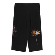 [Yohji Yamamoto] Flower Designed Print Wide Pants