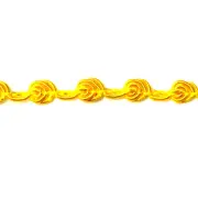 Rosebud Gimp Braid Trim 1/4" Yellow Iridescent 10 yards Made in Canada RG156