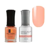 Perfect Match Gel Polish UV LED & Nail Lacquer Duo PMS202 Peach Blast 15ml