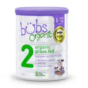 Bubs Organic Grass Fed Follow-On Formula (Stage 2) 800g (Limit 3 per order)