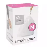Simplehuman Bin Liner 40-45L Code M - 60 Pack, durable, extra strong