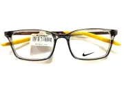 NIKE 7282 037 Dark Grey/Saffron Quartz Eyeglasses 52-17- 145 with Case