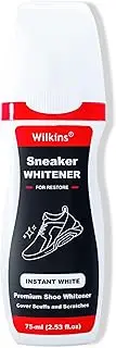 [Wilkins] Sneaker Whitener for Shoes - Restore Whiteness on Canvas, Leather, Foam and rubber (2.53 fl oz), White, Medium