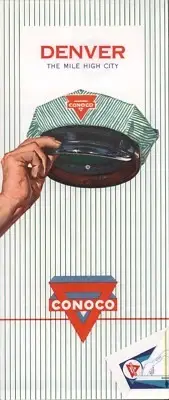 1960 Conoco Road Map: Denver NOS