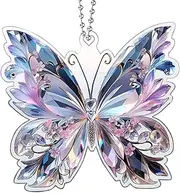 Butterfly Sun Catcher for Window,Butterfly Decorations Wall | 2D Animal Decoration Dangle Glitter Home Door for Window Interior View Christmas