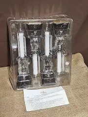 4 BETHLEHEM LIGHTS Adjust. Window Candles Battery Operated Timer Sensor Bronze