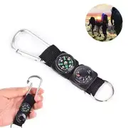 Compass Thermometer Carabiner Taktischer Überlebensgürtel Outdo A0 T8K4