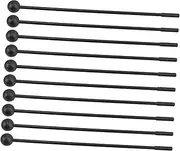 Generic 10pcs Boys and Girls Drum Sticks Plastic Mallet Sticks Long Handle Mallet Percussion Tools Drum Wand for Teens and Professionals