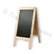 Wooden A-frame/Sandwich Chalkboard Advertising Display Black Chalk Board Stand