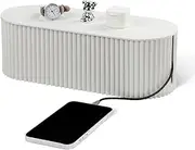 RAMFIYN Large Cable Organizer Box for Power Strips, Surge Protectors, Chargers, TV Computer Wires - White