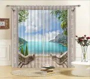 3D Courtyard 37 Blockout Photo Curtain Printing Curtains Drapes Fabric Window AU