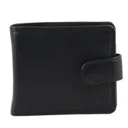 Milleni Leather Men's Tab Wallet for Men 11 x 2 x 9.5 cm - Black