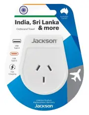 [Jackson] PTA8814USBMC USB-A and USB-C Adaptor in White