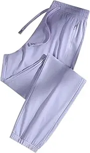 [CRNTCEM] Women's Lightweight Hiking Sweatpants Quick Drying Athletic Track Pant Stretchactive Plus Size Workout Jogger Pants